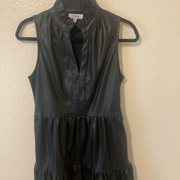 Fate Dresses & Skirts - Fate Black Faux Leather Mini Dress